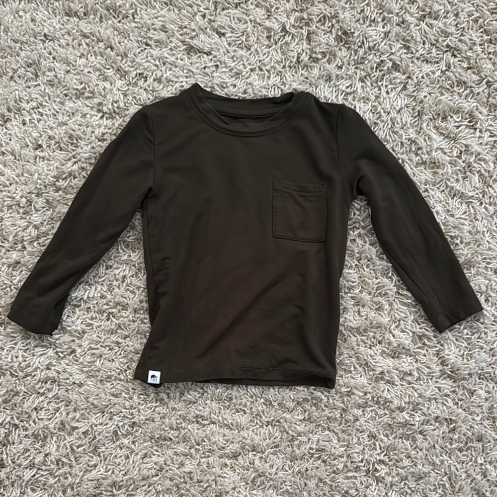 George Hats Kids Long Sleeve Bamboo Pocket Tee